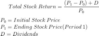 Stock Return Calculator.